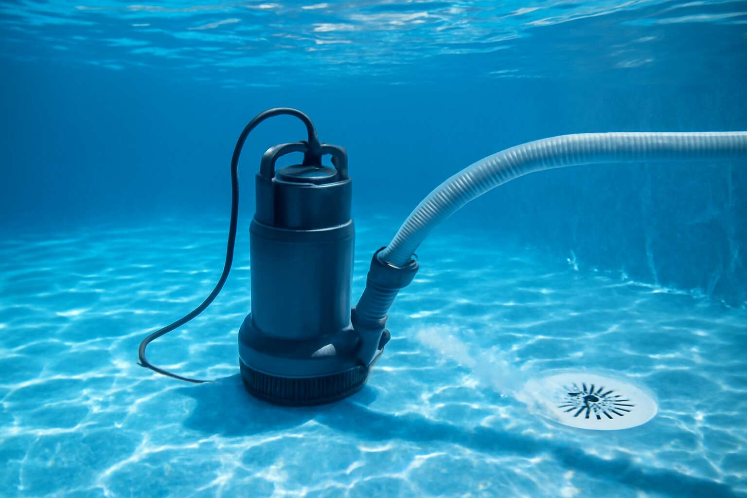 Sub Pump Pool Effortless Pool Cleanup: Use a submersible pump to drain pool quickly ...