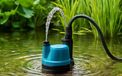 Effortless irrigation: submersible pump to water garden for lush greens